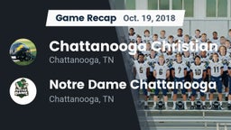 Recap: Chattanooga Christian  vs. Notre Dame Chattanooga 2018