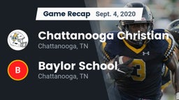 Recap: Chattanooga Christian  vs. Baylor School 2020