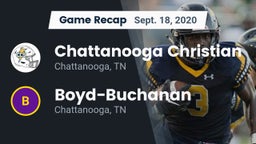 Recap: Chattanooga Christian  vs. Boyd-Buchanan  2020