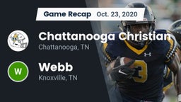 Recap: Chattanooga Christian  vs. Webb  2020