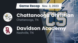 Recap: Chattanooga Christian  vs. Davidson Academy  2023