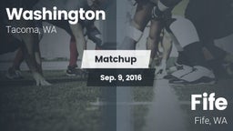 Matchup: Washington High vs. Fife  2016