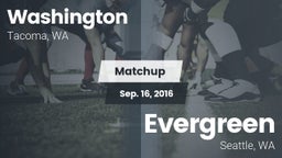 Matchup: Washington High vs. Evergreen  2016