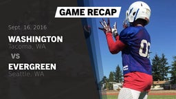 Recap: Washington  vs. Evergreen  2016