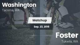 Matchup: Washington High vs. Foster  2016