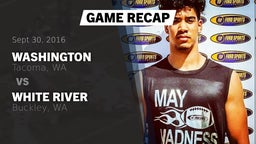 Recap: Washington  vs. White River  2016