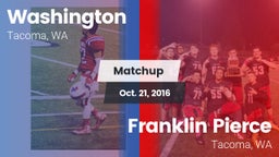Matchup: Washington High vs. Franklin Pierce  2016