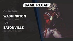 Recap: Washington  vs. Eatonville  2016