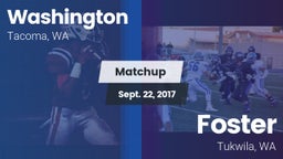 Matchup: Washington High vs. Foster  2017
