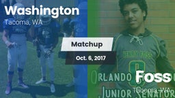 Matchup: Washington High vs. Foss  2017