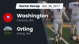 Recap: Washington  vs. Orting  2017
