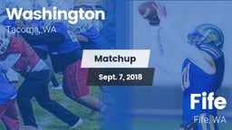 Matchup: Washington High vs. Fife  2018