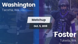 Matchup: Washington High vs. Foster  2018