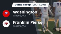 Recap: Washington  vs. Franklin Pierce  2018