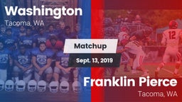 Matchup: Washington High vs. Franklin Pierce  2019