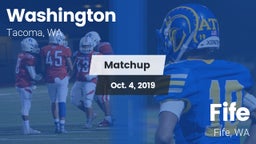 Matchup: Washington High vs. Fife  2019