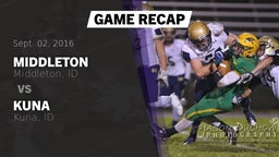 Recap: Middleton  vs. Kuna  2016