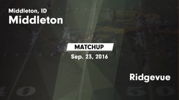 Matchup: Middleton High vs. Ridgevue 2016