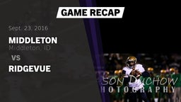 Recap: Middleton  vs. Ridgevue 2016