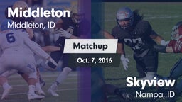 Matchup: Middleton High vs. Skyview  2016