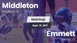 Matchup: Middleton High vs. Emmett  2017