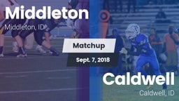 Matchup: Middleton High vs. Caldwell  2018
