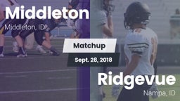 Matchup: Middleton High vs. Ridgevue 2018