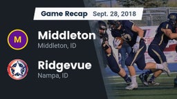 Recap: Middleton  vs. Ridgevue 2018