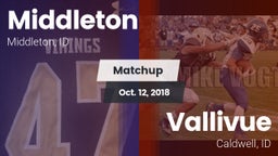 Matchup: Middleton High vs. Vallivue  2018