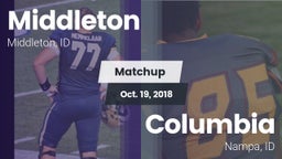 Matchup: Middleton High vs. Columbia  2018