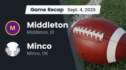 Recap: Middleton  vs. Minco  2020