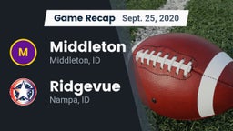 Recap: Middleton  vs. Ridgevue  2020