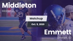 Matchup: Middleton High vs. Emmett  2020