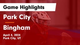 Park City  vs Bingham  Game Highlights - April 4, 2024