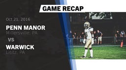 Recap: Penn Manor  vs. Warwick  2016
