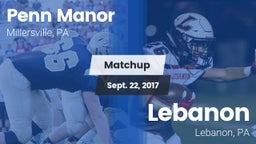 Matchup: Penn Manor High vs. Lebanon  2017