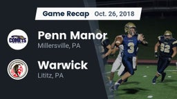 Recap: Penn Manor  vs. Warwick  2018