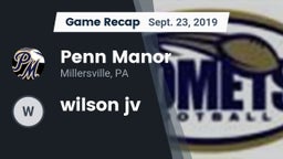Recap: Penn Manor  vs. wilson jv 2019