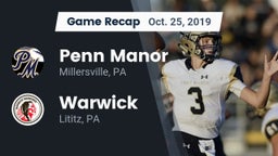 Recap: Penn Manor  vs. Warwick  2019