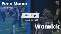 Matchup: Penn Manor High vs. Warwick  2020