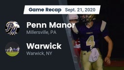 Recap: Penn Manor  vs. Warwick  2020