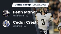 Recap: Penn Manor  vs. Cedar Crest  2020