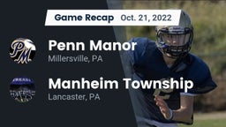 Recap: Penn Manor   vs. Manheim Township  2022