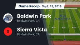 Recap: Baldwin Park  vs. Sierra Vista  2019