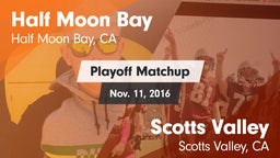 Matchup: Half Moon Bay High vs. Scotts Valley  2016