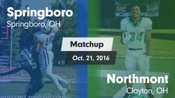 Matchup: Springboro High vs. Northmont  2016