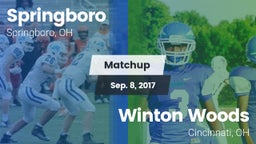 Matchup: Springboro High vs. Winton Woods  2017