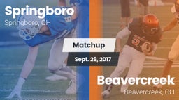 Matchup: Springboro High vs. Beavercreek  2017