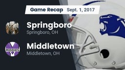 Recap: Springboro  vs. Middletown  2017