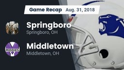 Recap: Springboro  vs. Middletown  2018